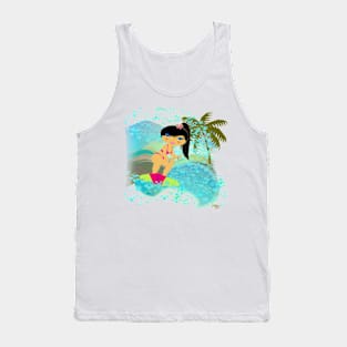 TropoGirl - In the Blue Wave Tank Top